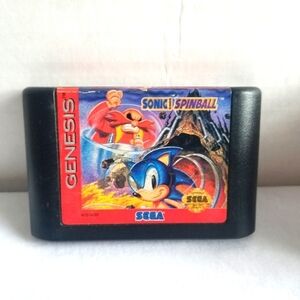Sega Genesis Sonic The Hedgehog Spinball Video Game